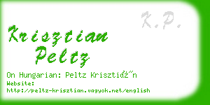 krisztian peltz business card